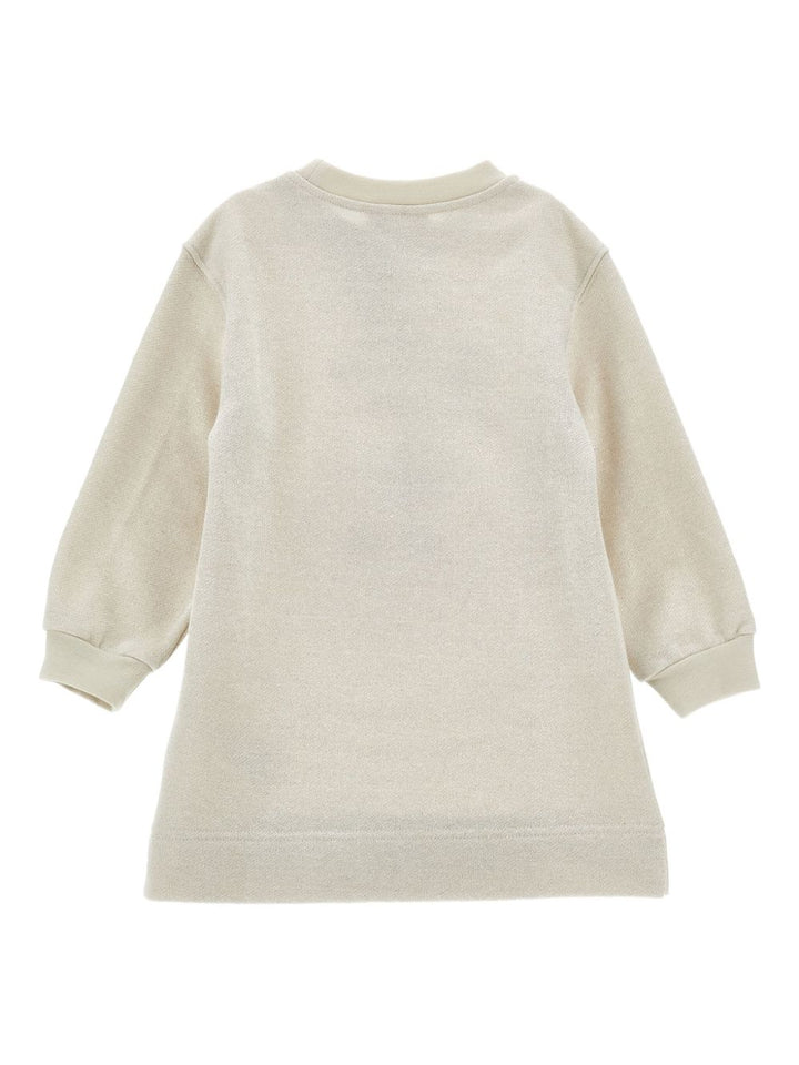 Abito beige per bambina 19F9006028 0029 Monnalisa Kids 