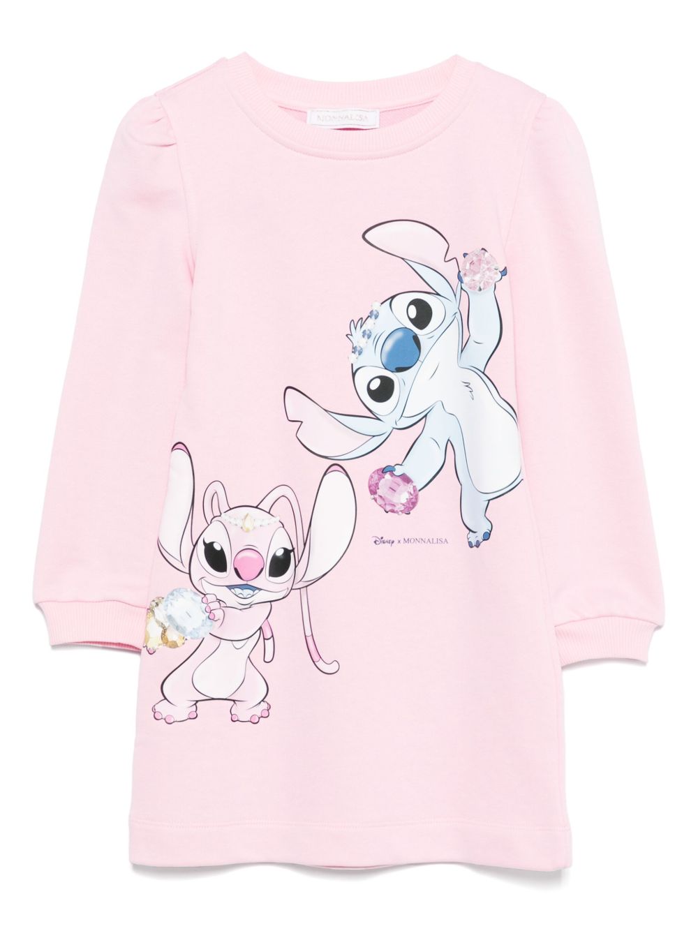 Felpa rosa chiaro per bambina 19F9026011 0090 Monnalisa Kids 