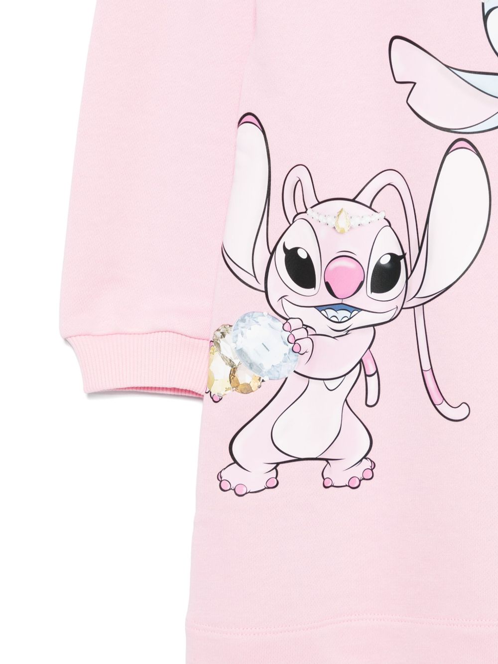 Felpa rosa chiaro per bambina 19F9026011 0090 Monnalisa Kids 