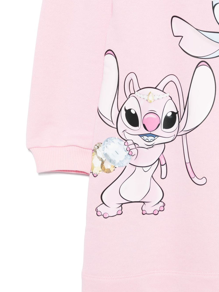 Felpa rosa chiaro per bambina 19F9026011 0090 Monnalisa Kids 