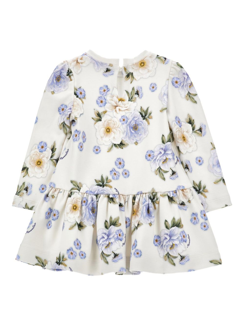 Abito bianco per neonata 31F9106659 0258 Monnalisa Kids 