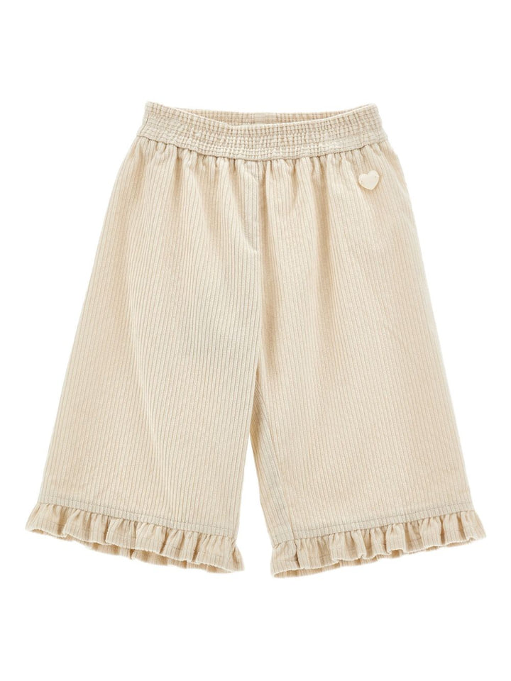 Pantalone beige per neonata 37F4026852 0002 Monnalisa Kids 