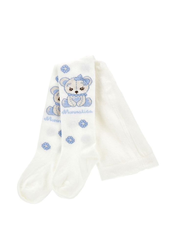 Calze bianche per neonata 39F0056076 0158 Monnalisa Kids 