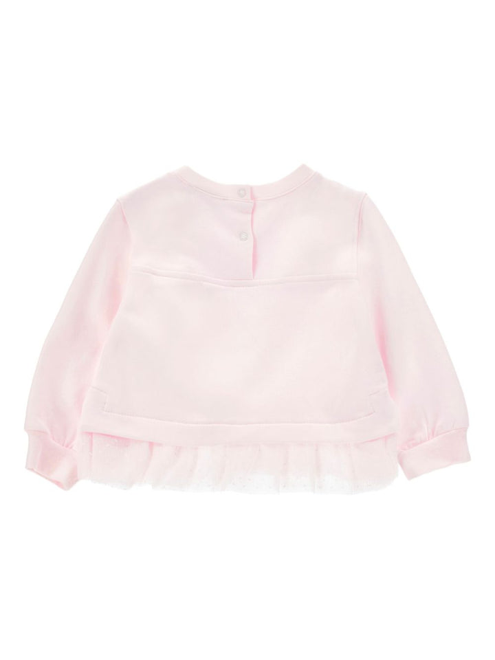 Felpa rosa per neonata 39F6076004 0090 Monnalisa Kids 