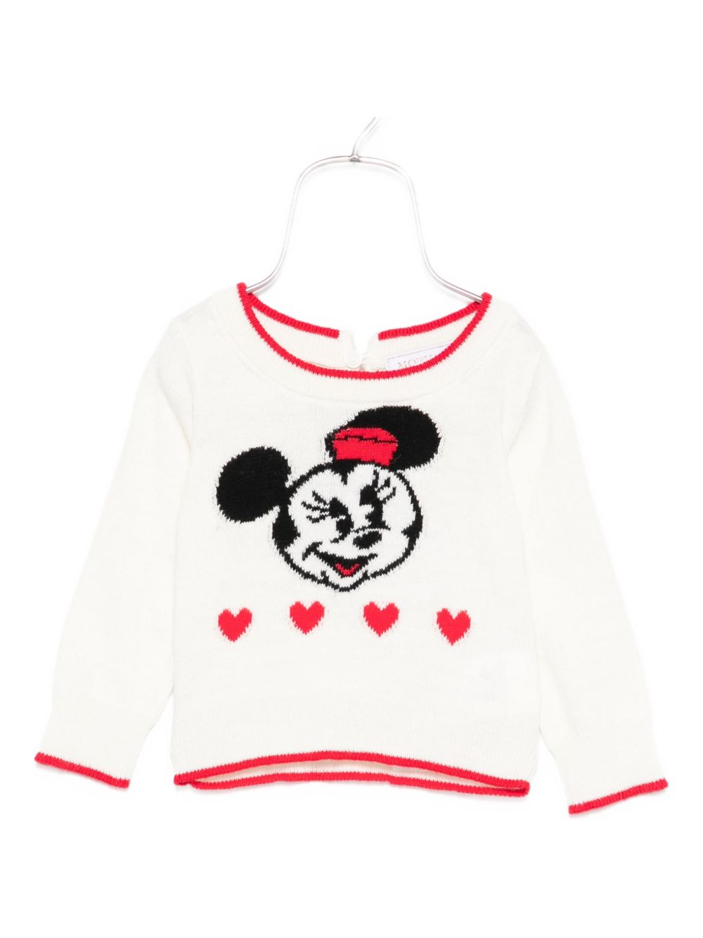 Maglione bianco per neonata 39F6156091 0143 Monnalisa Kids 