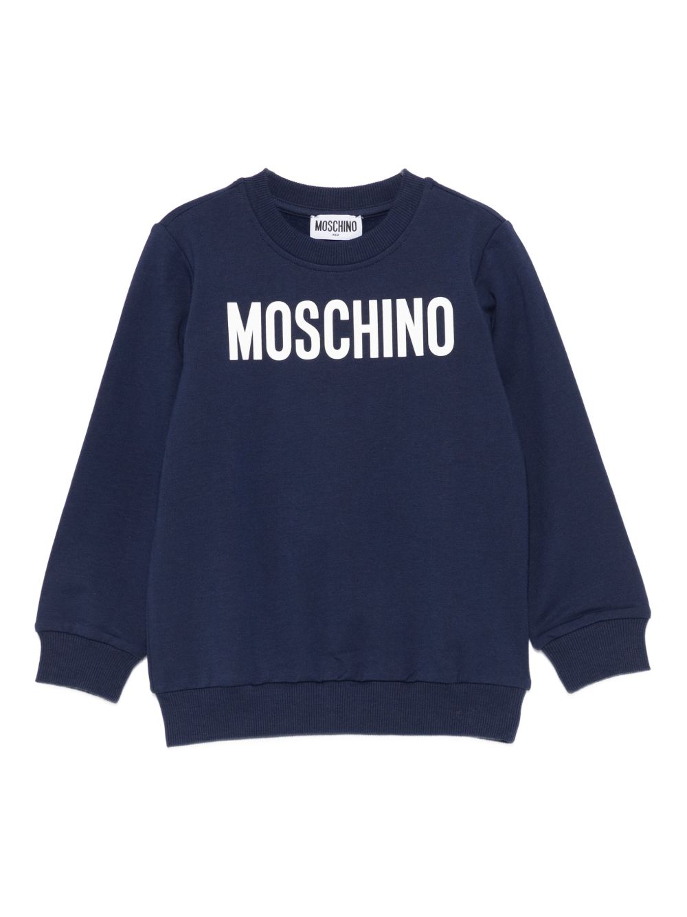 Felpa blu navy per bambino HUF09ILDA21 40016 Moschino Kids 