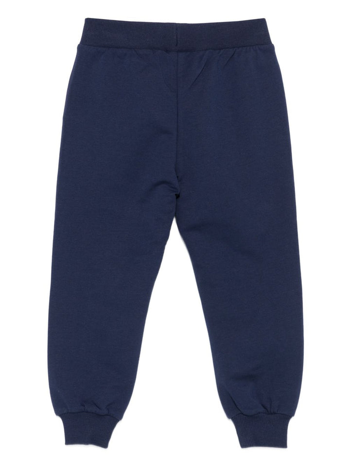 Pantalone blu navy per bambino HUP08ULDA21 40016 Moschino Kids 