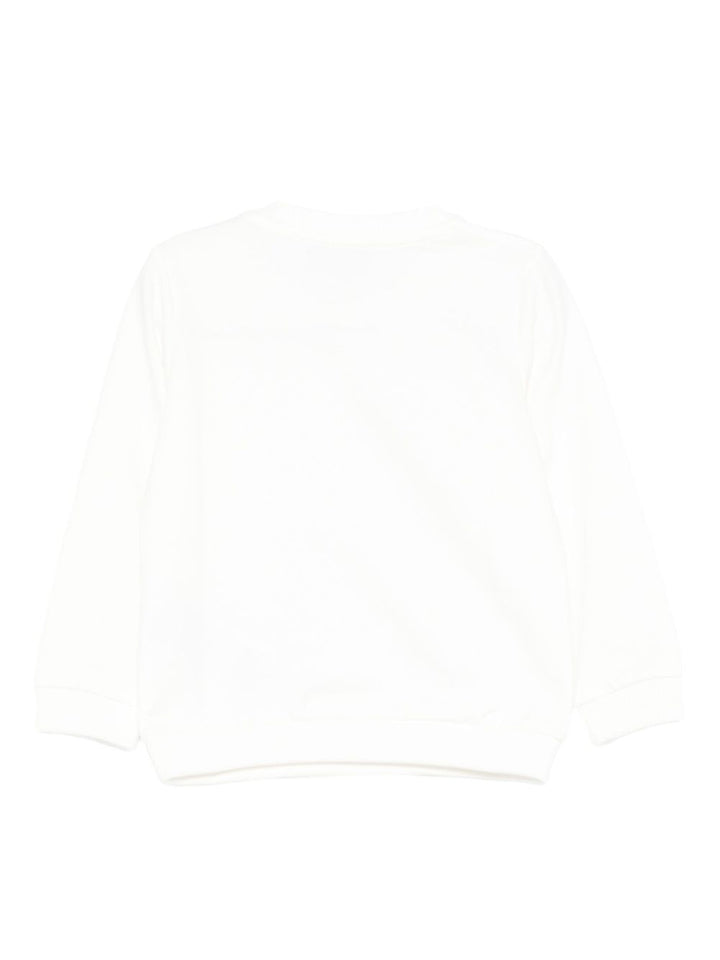 T-shirt bianco per neonato MDF034LDA16 10063 Moschino Kids 