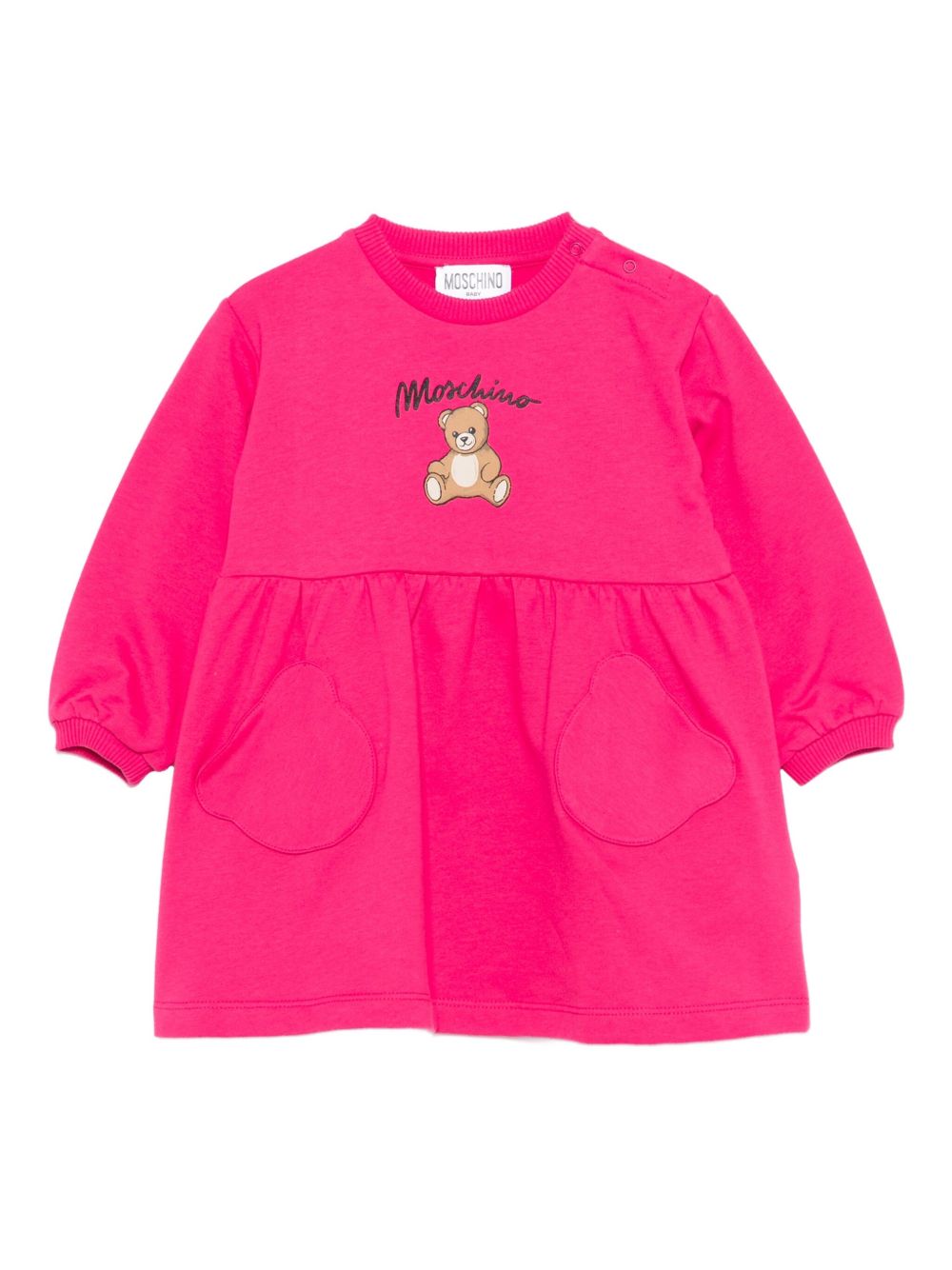 Abito rosa per neonata MDV0CULCA40 50541 Moschino Kids 