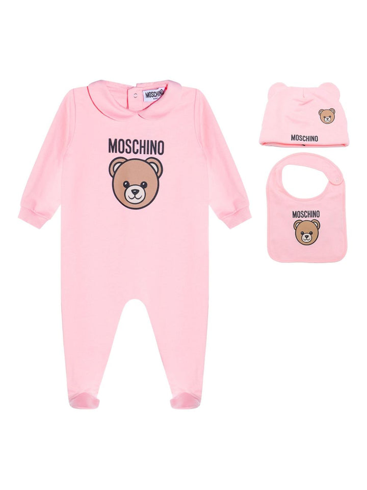 Tutina rosa per neonata MMY08BLCA40 50209 Moschino Kids 