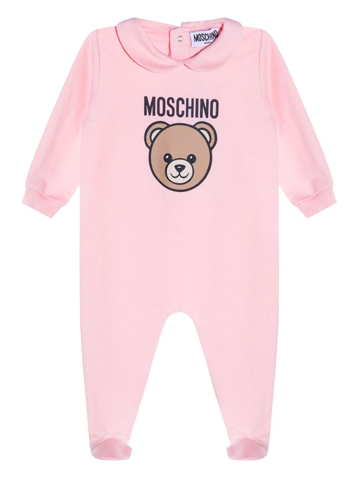 Tutina rosa per neonata MMY08BLCA40 50209 Moschino Kids 