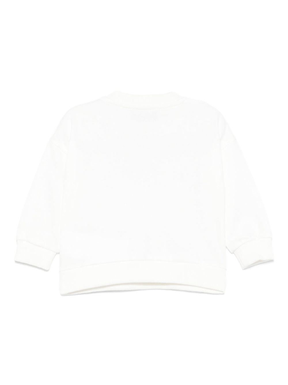 Felpa bianca per neonato MUF064LCA60 10063 Moschino Kids 