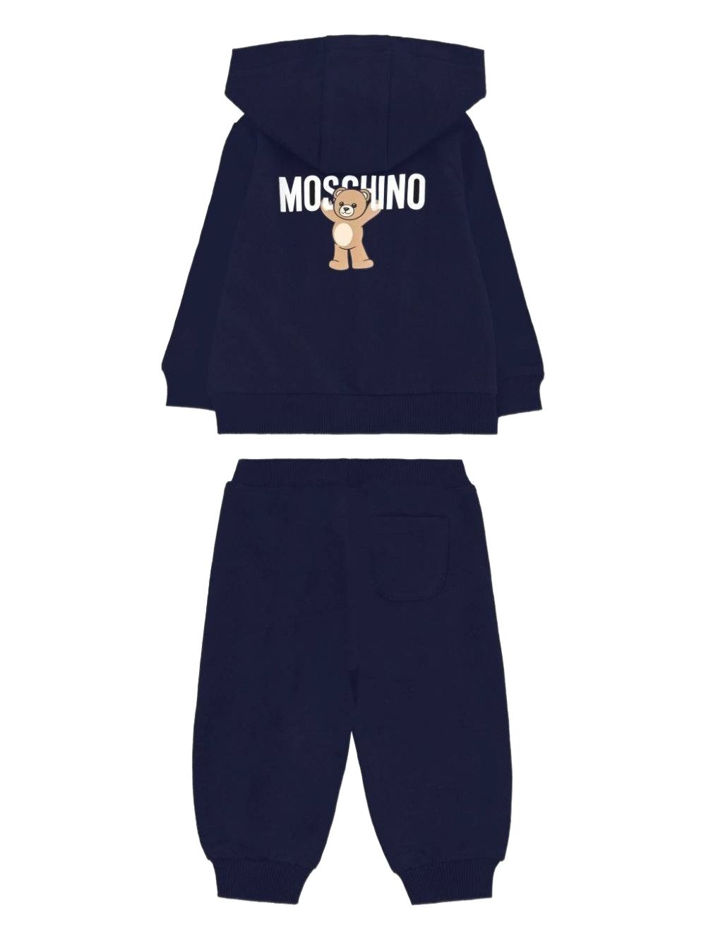 Completo blu navy per neonato MUK05GLCA40 40016 Moschino Kids 