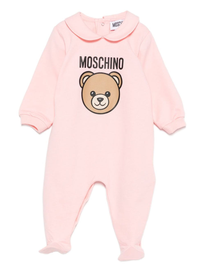 Tutina rosa per neonata MUY08JLCA40 50209 Moschino Kids 
