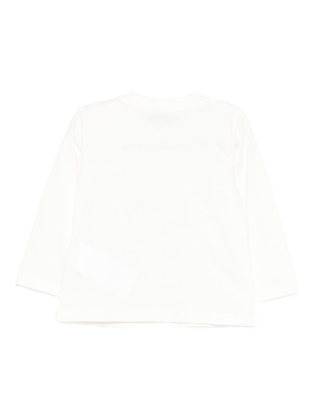 T-shirt bianca per neonato MWO00RLAA10 10063 Moschino Kids 