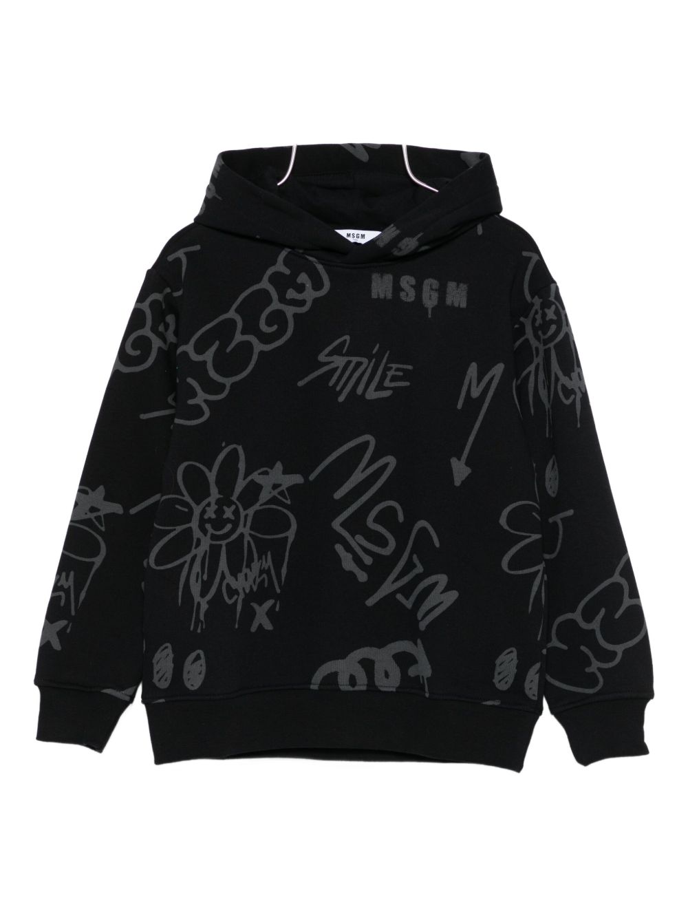 Felpa nera per bambino F5MSJBHS246 110 Msgm Kids 