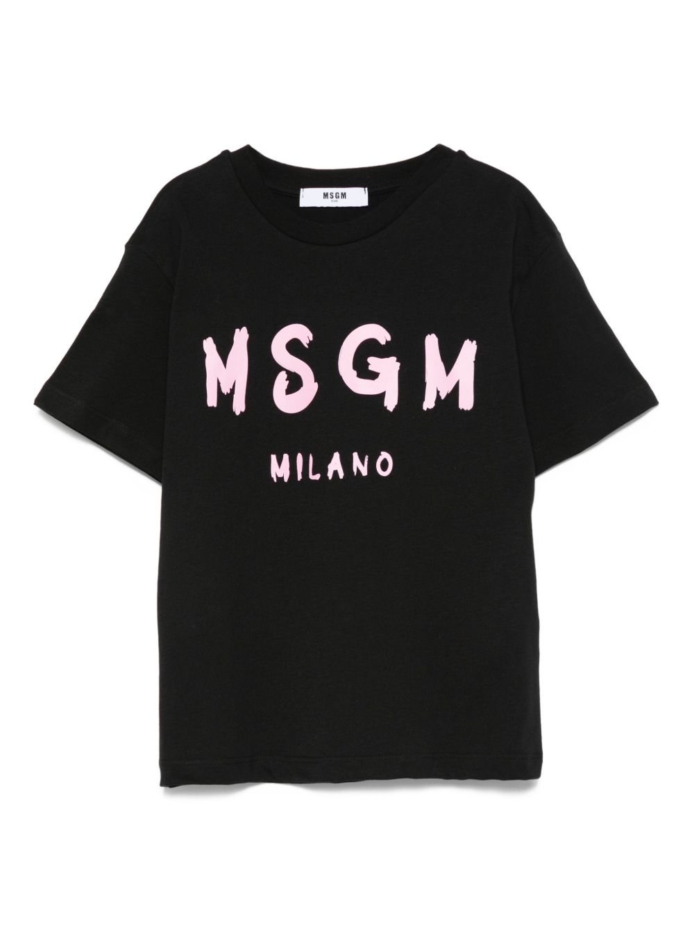 T-shirt nera per bambino F5MSJUTH007 110/83 Msgm Kids 