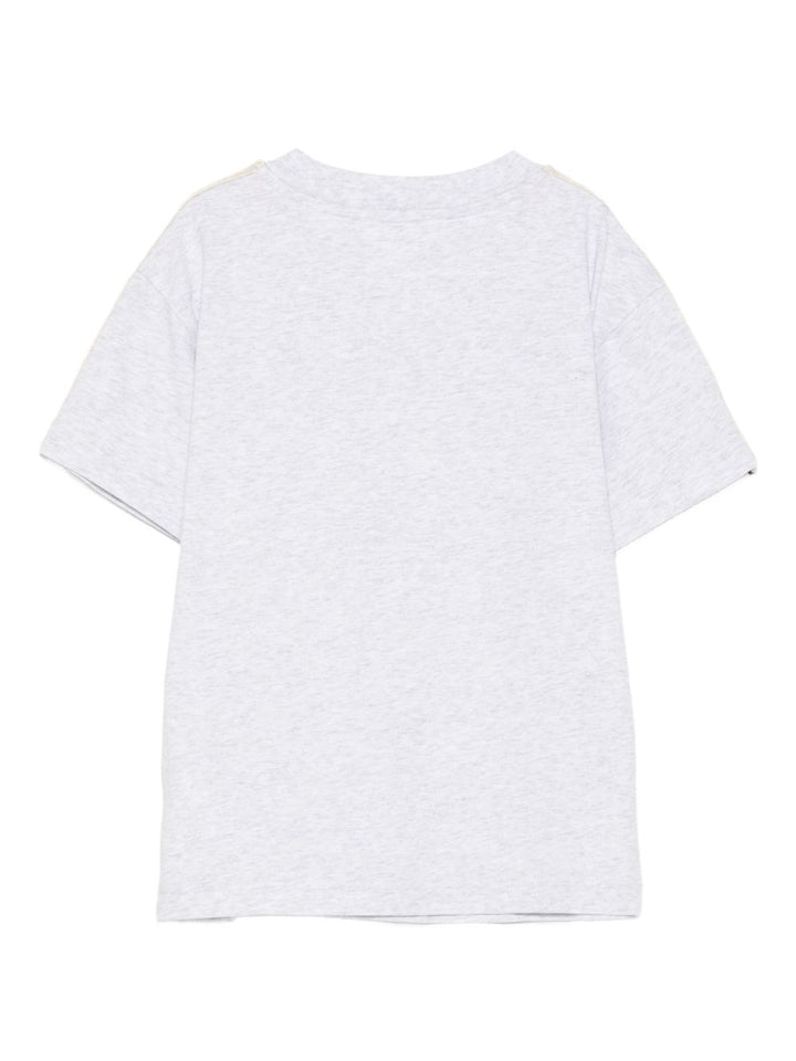 T-shirt bianca per bambino PBAA011F25JER001 0810 Palm Angels Kids 