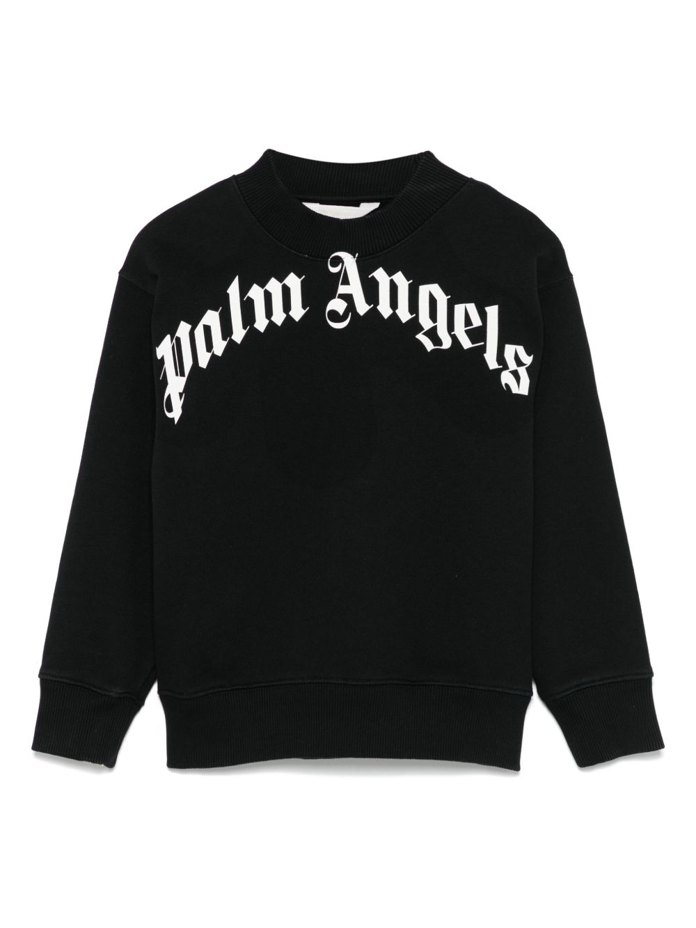 Felpa nera per bambino PBBA012C99FLE003 1003 Palm Angels Kids 