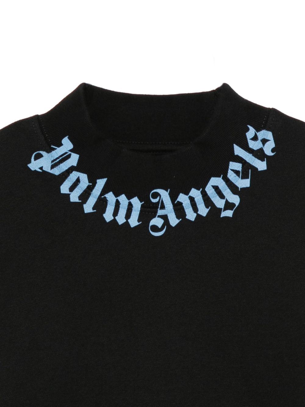 Felpa nera per bambino PBBA012F25FLE002 1040 Palm Angels Kids 