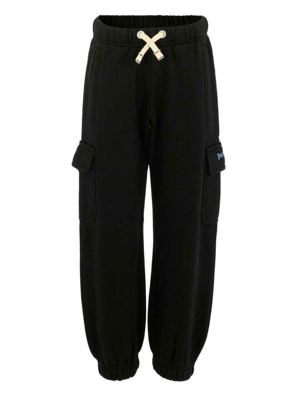 Pantalone nero per bambino PBCH016F25FLE001 1040 Palm Angels Kids 