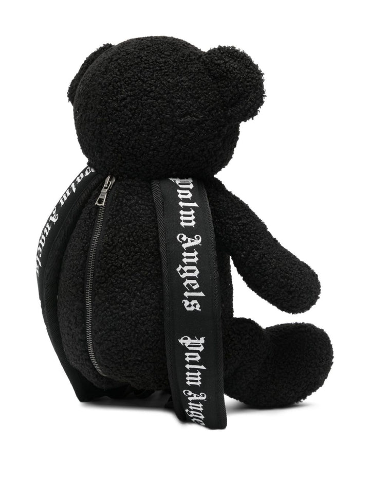 Zaino nero motivo orso per bambino PBNB001C99FAB001 1003 Palm Angels Kids 