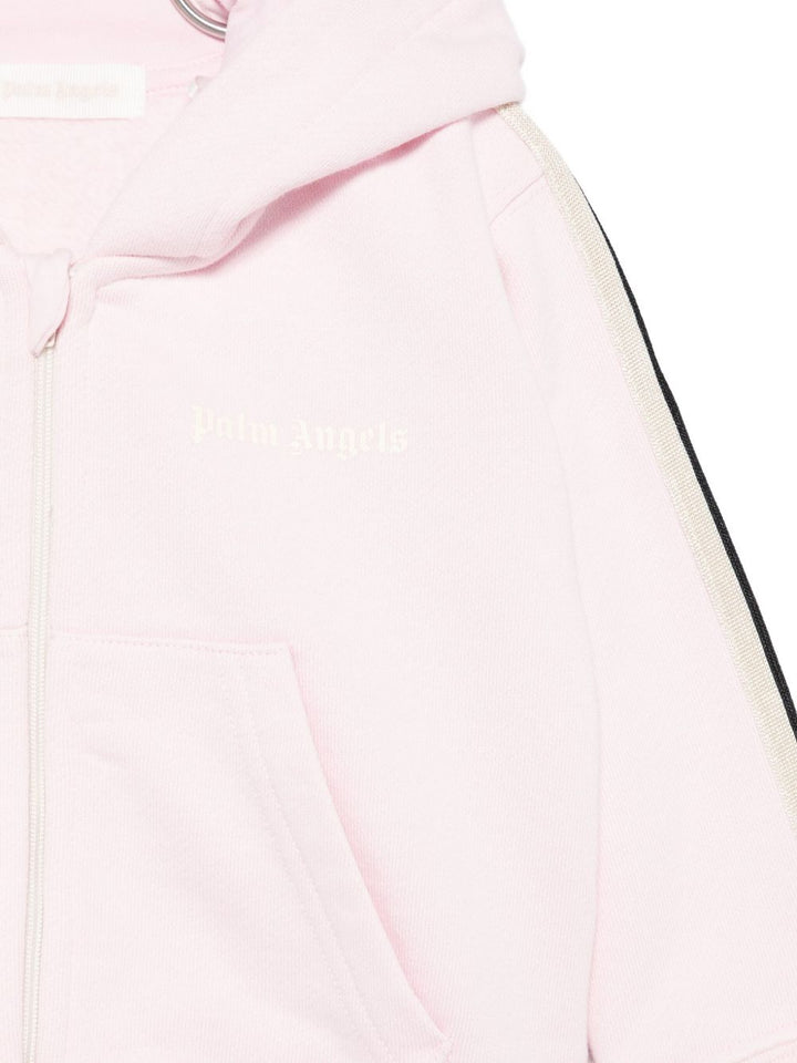 Felpa rosa pallido per neonata PG3X003F25FLE001 3C03 Palm Angels Kids 