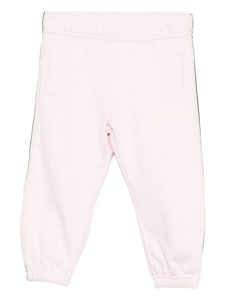 Pantalone rosa pallido per neonato PG4X002F25FLE001 3C03 Palm Angels Kids 