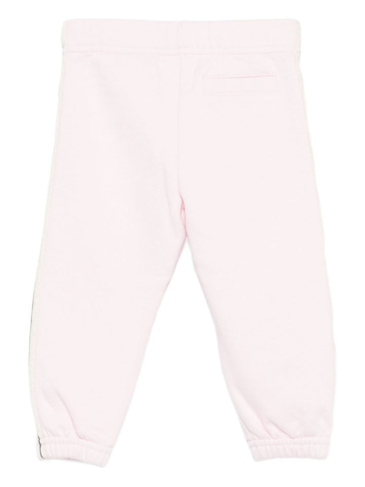 Pantalone rosa pallido per neonato PG4X002F25FLE001 3C03 Palm Angels Kids 