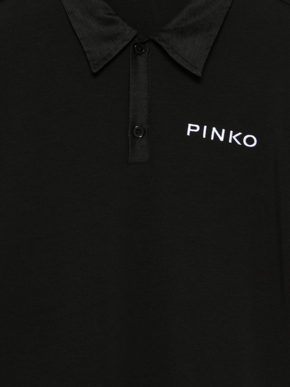 Abito nero per bambina KFAB027CTV096 D821 Pinko Kids 