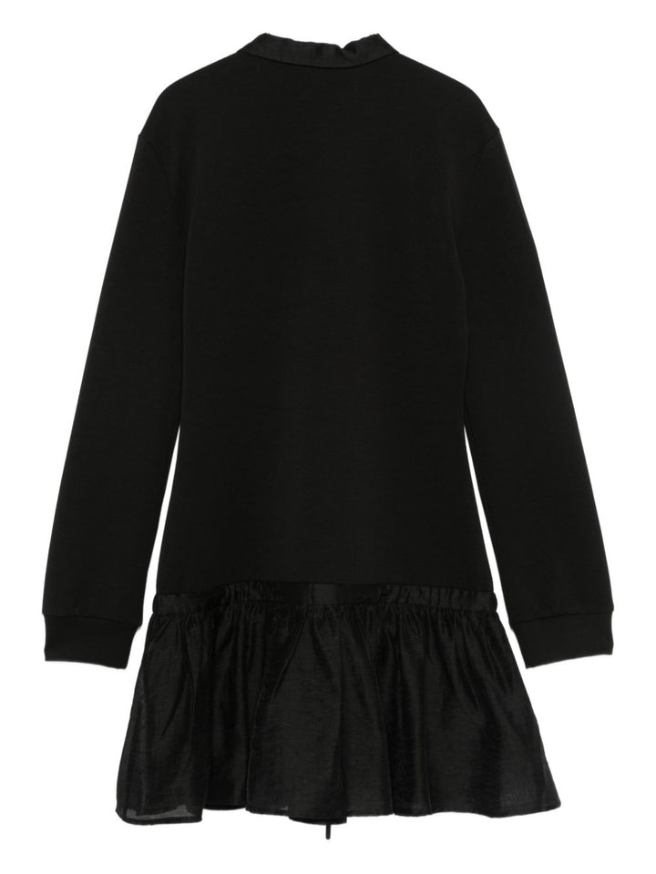 Abito nero per bambina KFAB027CTV096 D821 Pinko Kids 
