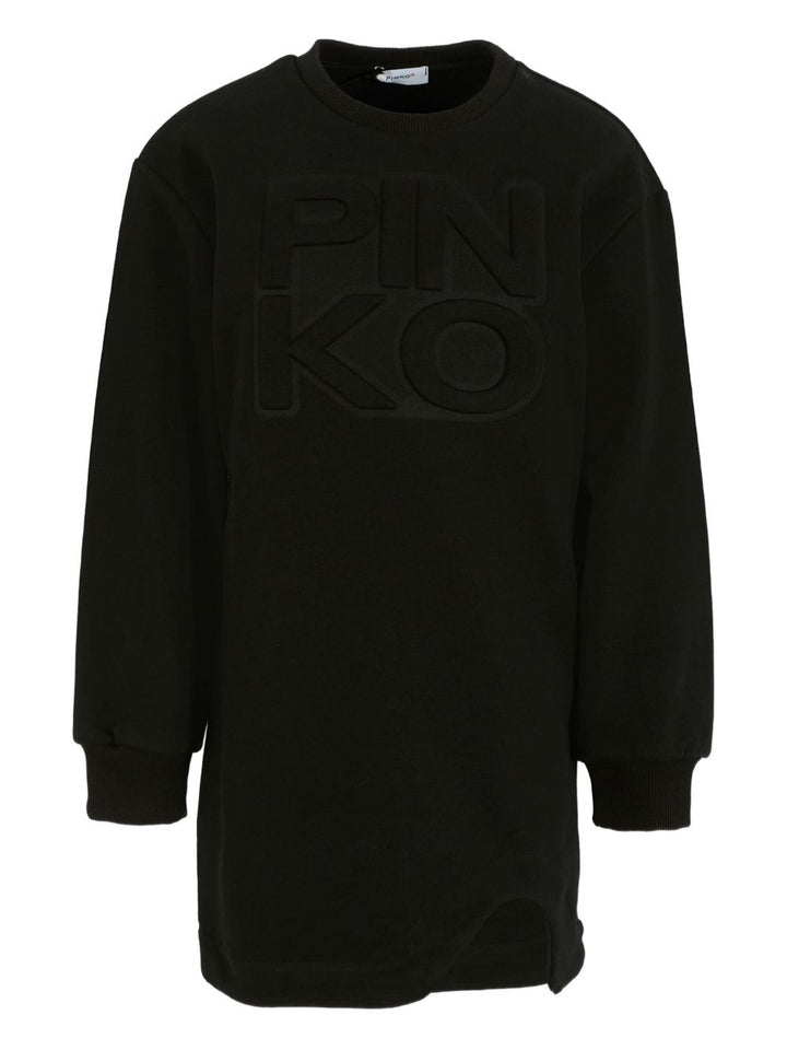 Abito nero per bambina KFAB030CFE014 N000 Pinko Kids 