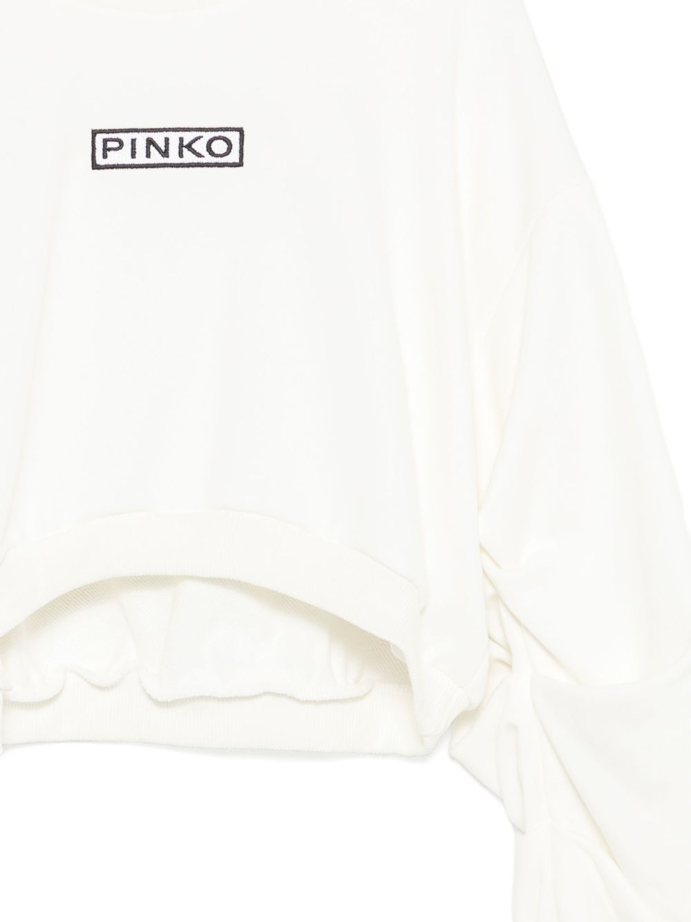 Felpa bianca per bambina KFFE012CFF013 D855 Pinko Kids 