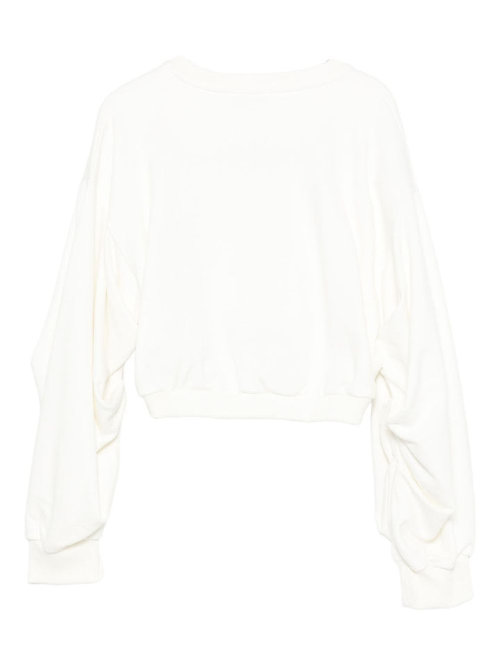 Felpa bianca per bambina KFFE012CFF013 D855 Pinko Kids 
