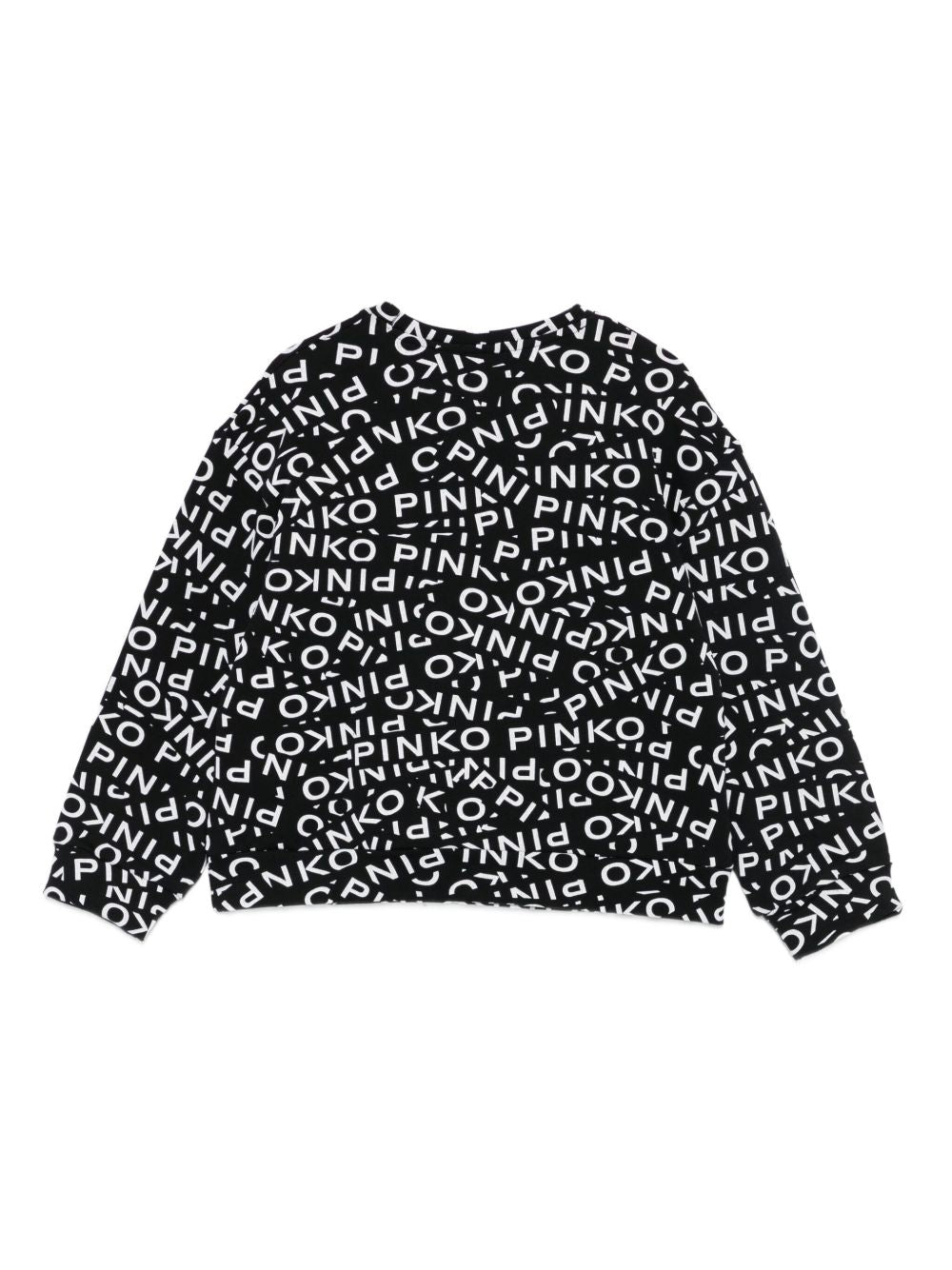 Felpa nera per bambina KFFE017CFE014 D002 Pinko Kids 