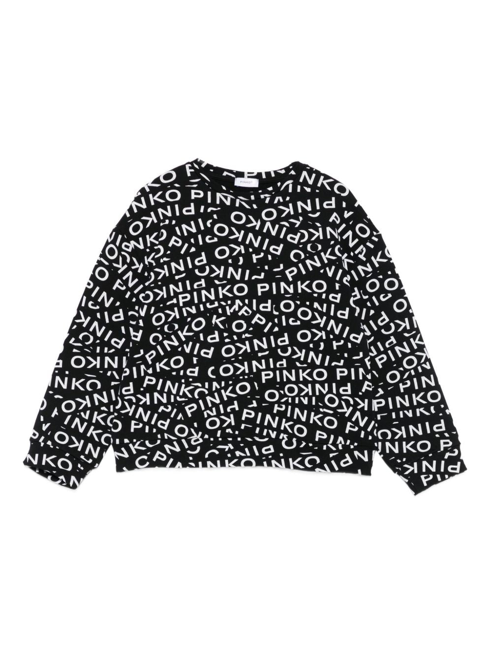 Felpa nera per bambina KFFE017CFE014 D002 Pinko Kids 
