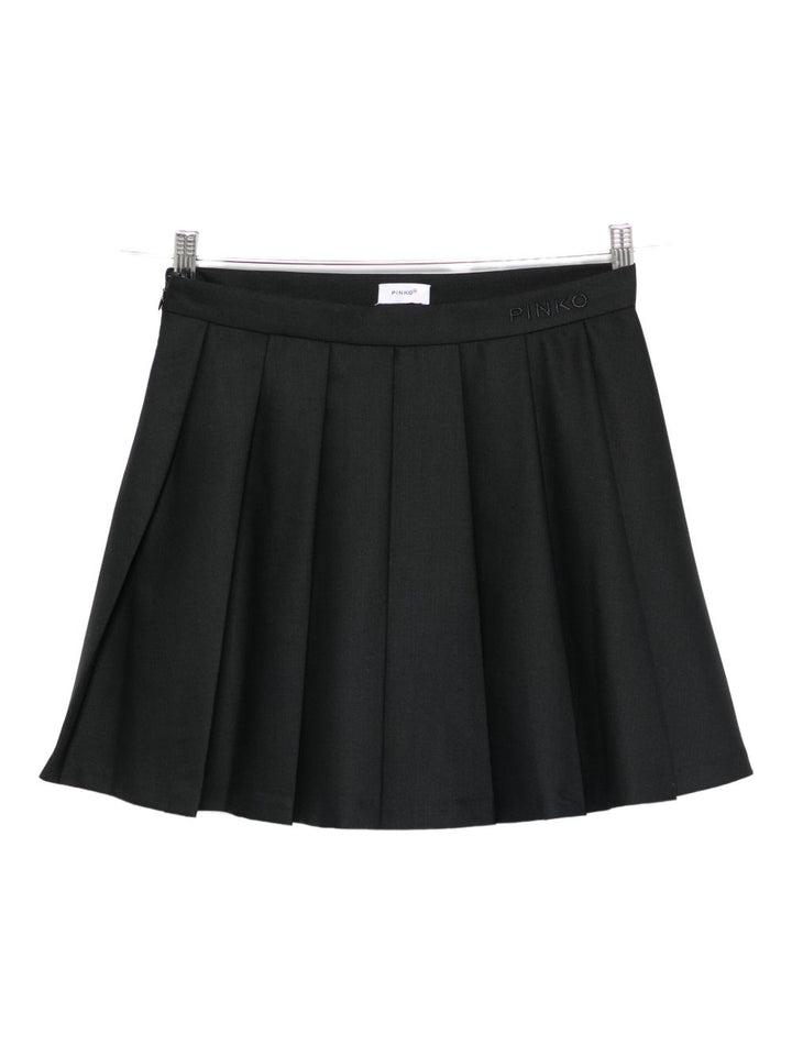Gonna nera per bambina KFGO011CML025 N000 Pinko Kids 