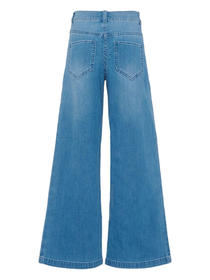 Jeans blu per bambina KFPA031CDS057 D815 Pinko Kids 