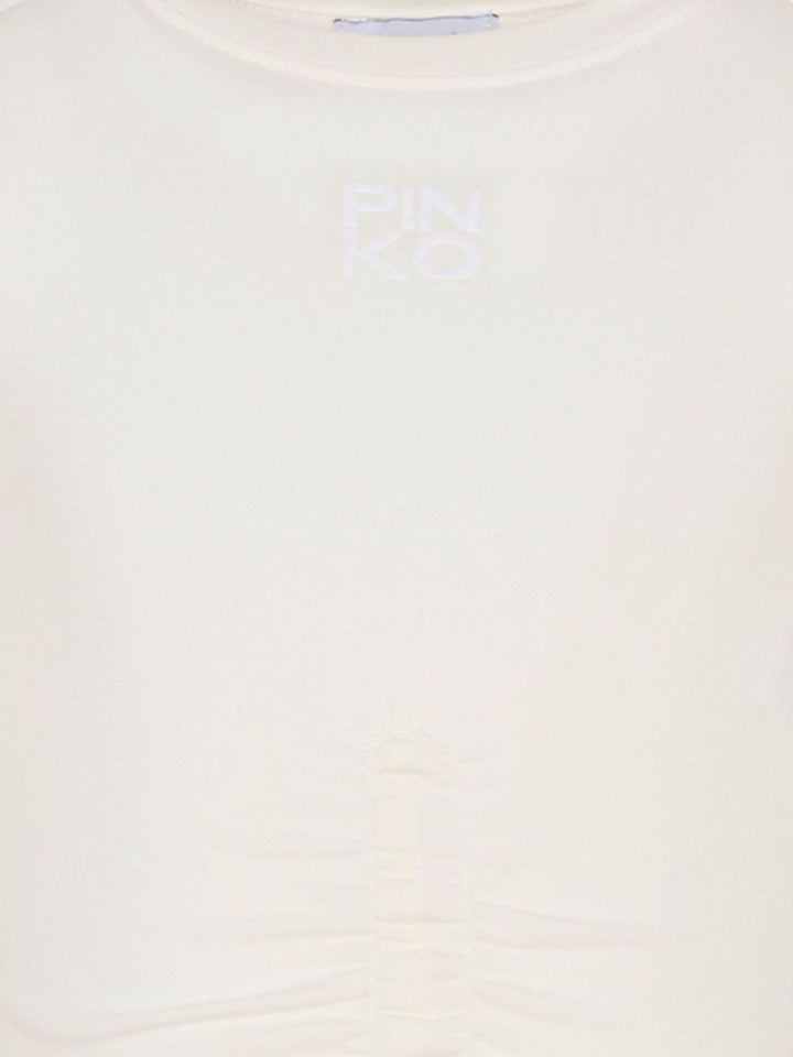 T-shirt bianco per bambina KFTS023CJE013 0065 Pinko Kids 