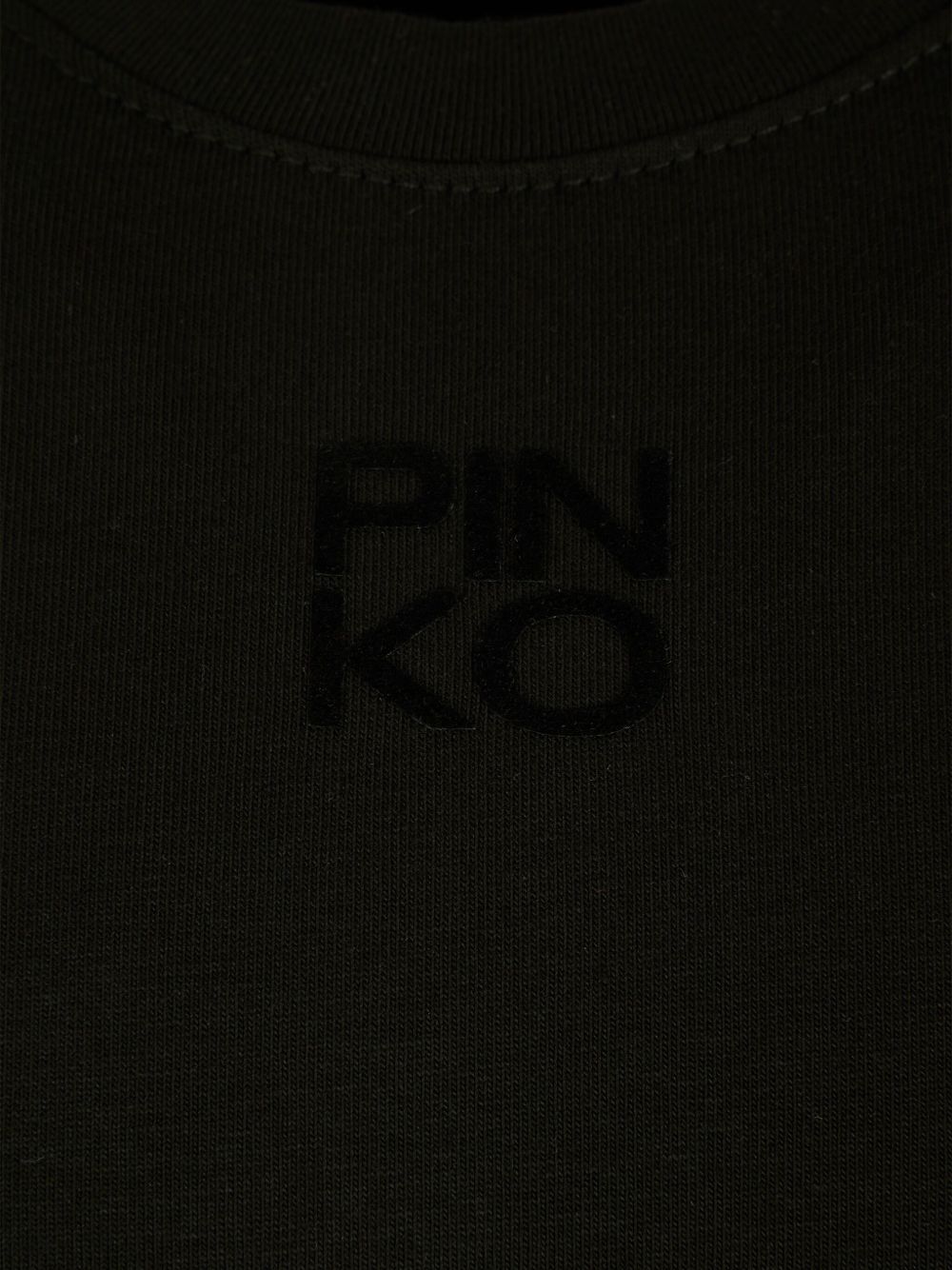 T-shirt nera per bambina KFTS023CJE013 N000 Pinko Kids 