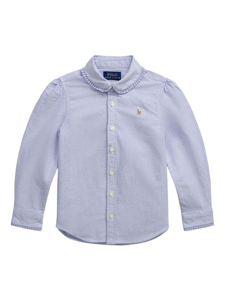 Camicia azzurra per bambina 312929954 003 Ralph Lauren Kids 