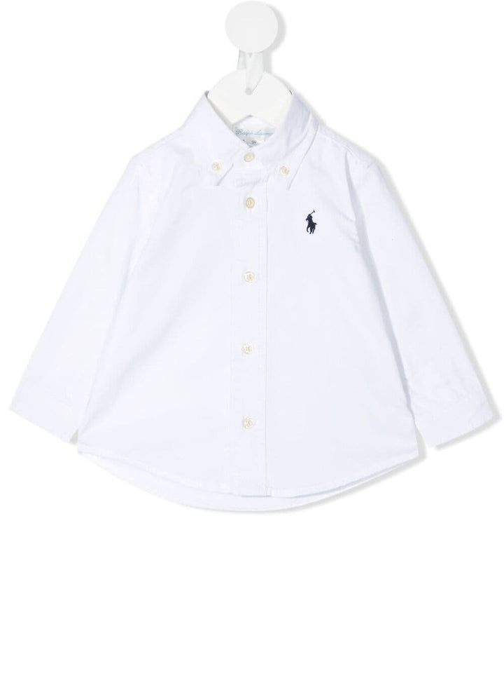 Camicia per neonato in cotone bianca 320819238 001 Ralph Lauren Kids 