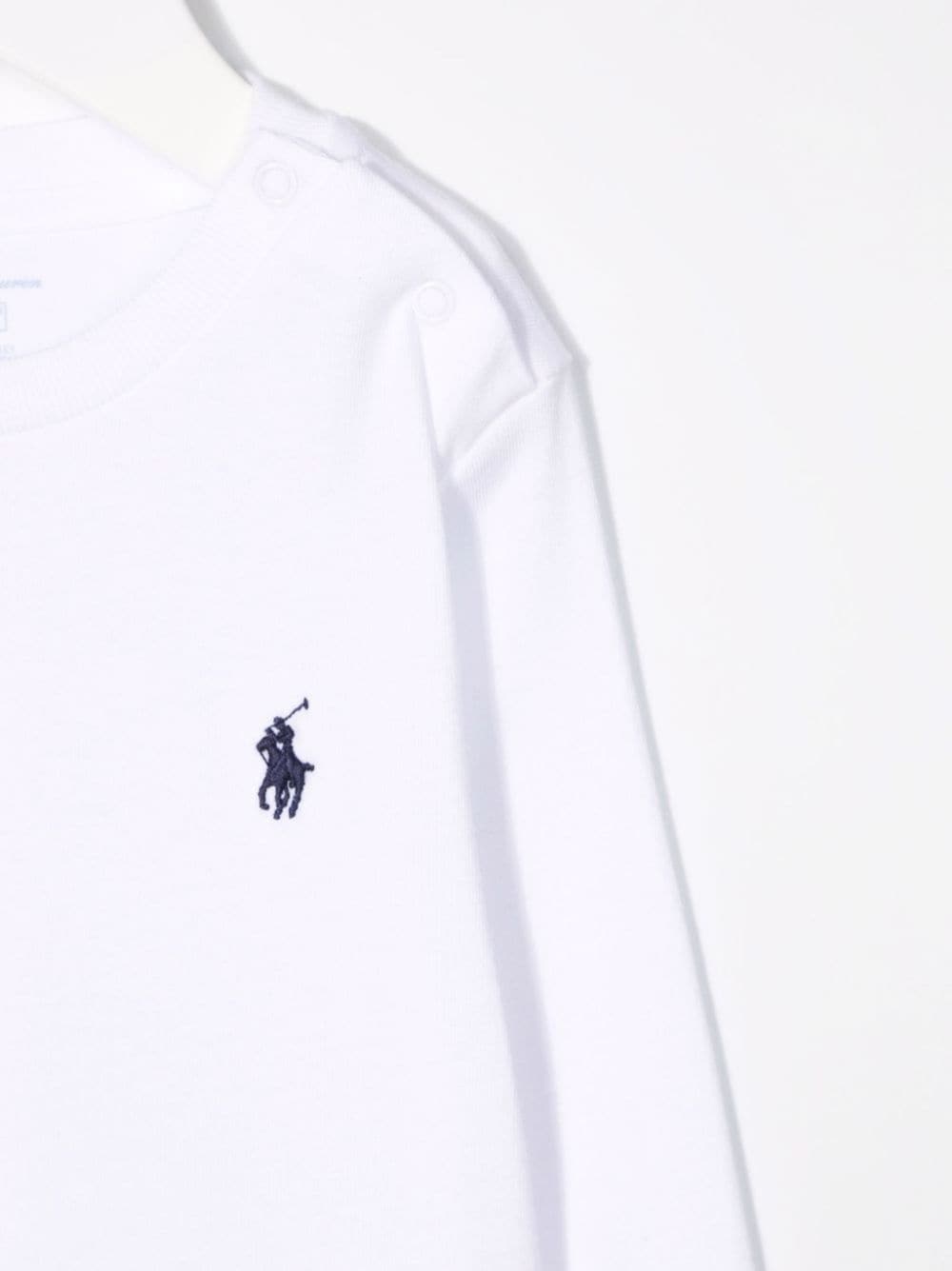 T-shirt per neonato in cotone bianca 320843804 004 Ralph Lauren Kids 