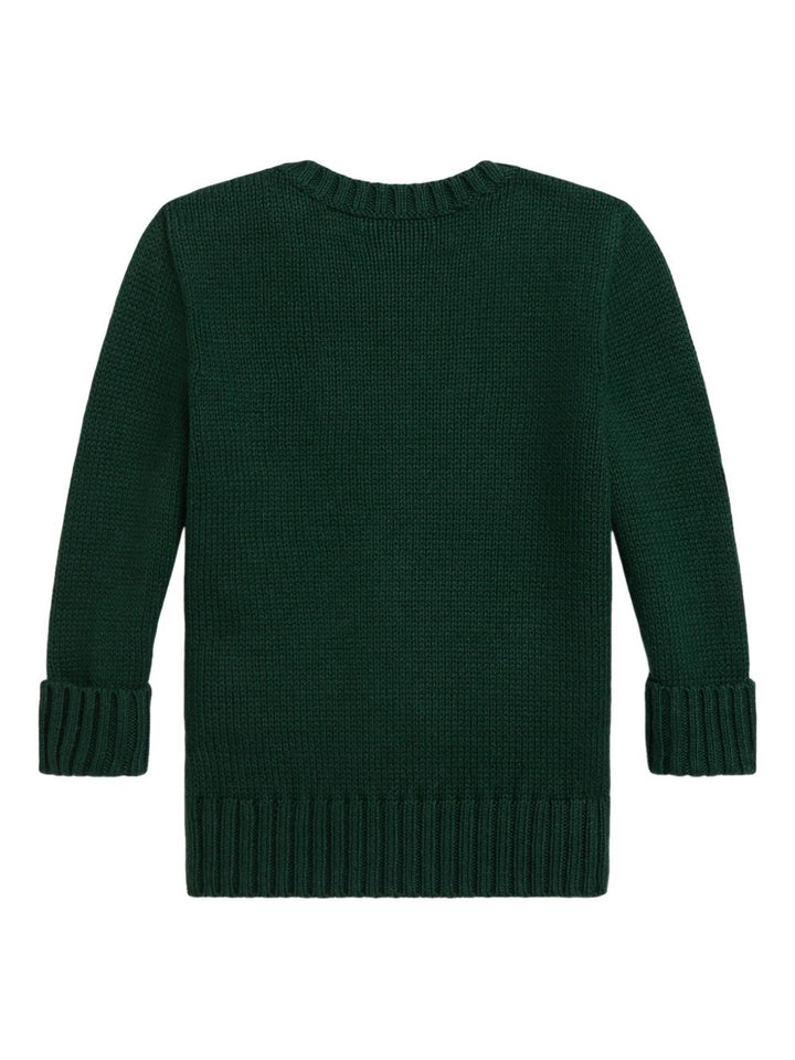 Maglione verde per neonato 320978393 001 Ralph Lauren Kids 