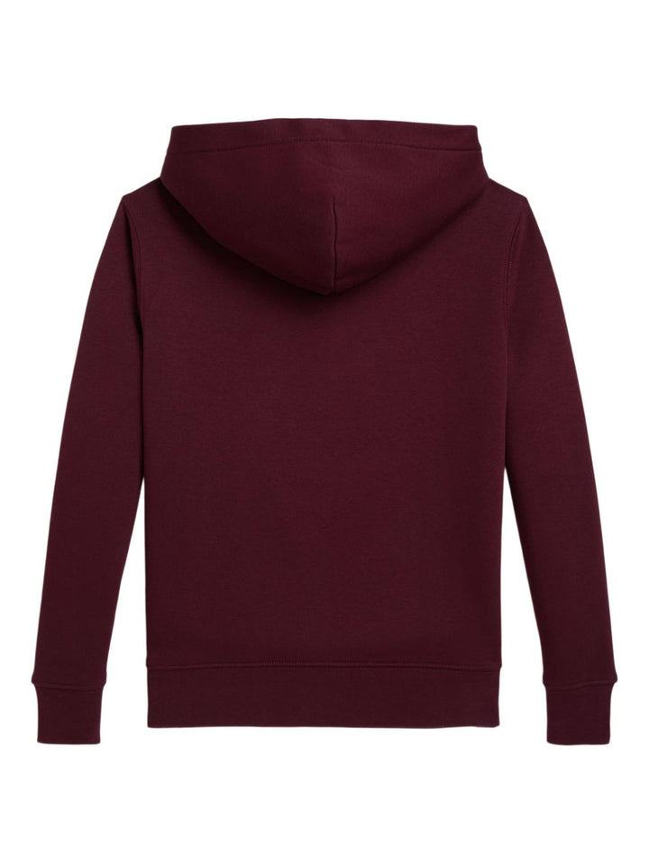 Felpa bordeaux per bambino 322979491 001 Ralph Lauren Kids 