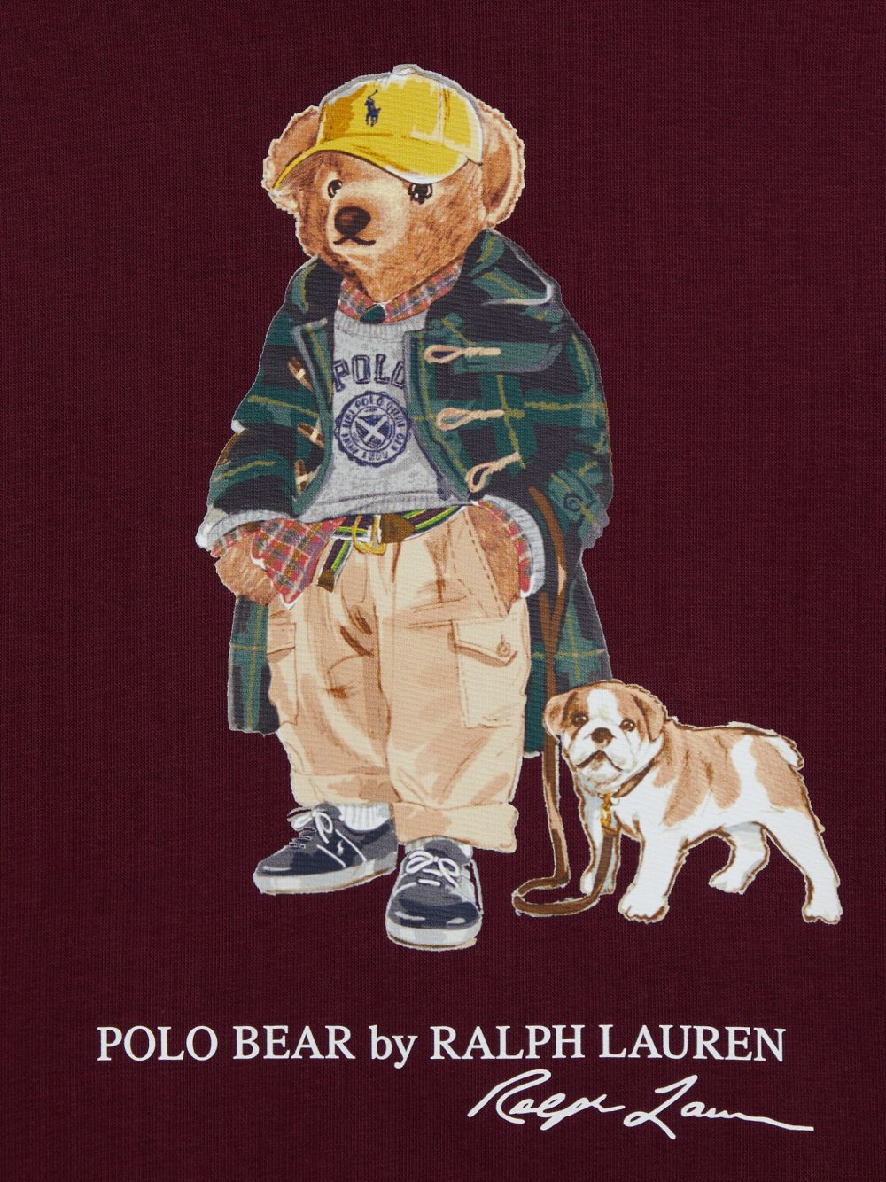 Felpa bordeaux per bambino 322979491 001 Ralph Lauren Kids 