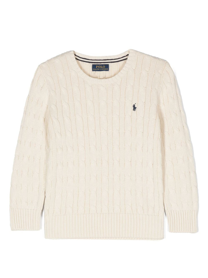 Maglione crema per bambino 323702674 068 Ralph Lauren Kids 