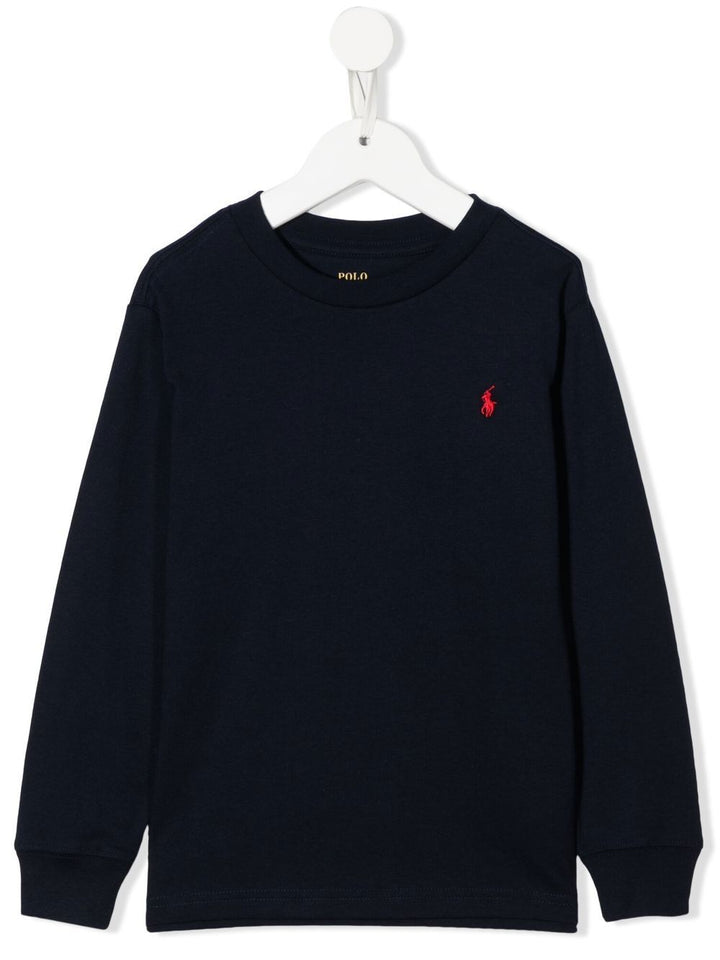 T-shirt blu navy per bambino 323843804 002 Ralph Lauren Kids 