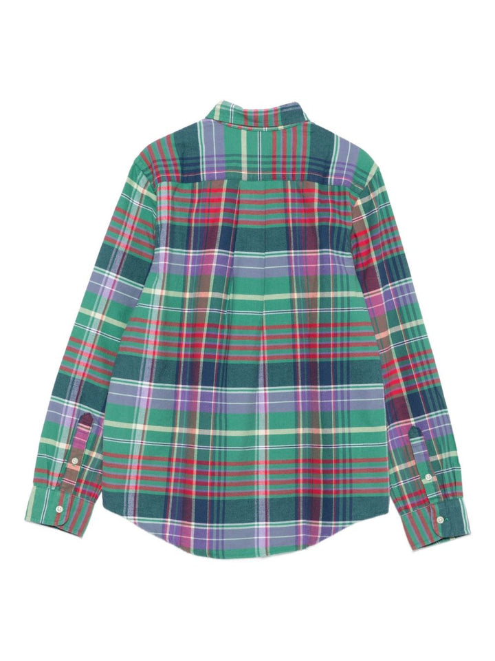 Camicia verde/multicolor per bambino 323979315 001 Ralph Lauren Kids 
