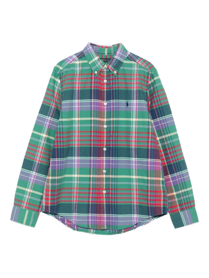 Camicia verde/multicolor per bambino 323979315 001 Ralph Lauren Kids 
